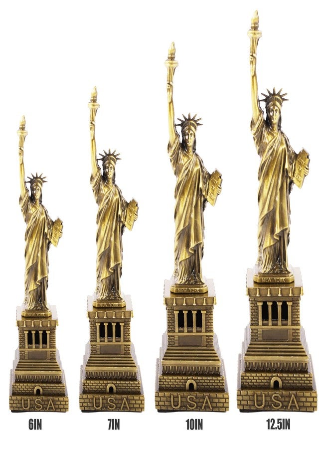 FUNHOKO Statue of Liberty America 6 Inches Metal Model Souvenir Home Decor Gift Copper Tint for Friends,New York City Party Supplies (15 cm) - Image 2